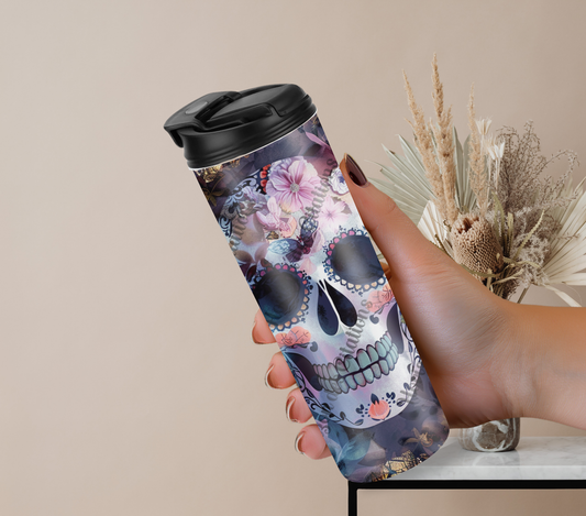 Tumbler 20oz - Halloween - Crâne floral
