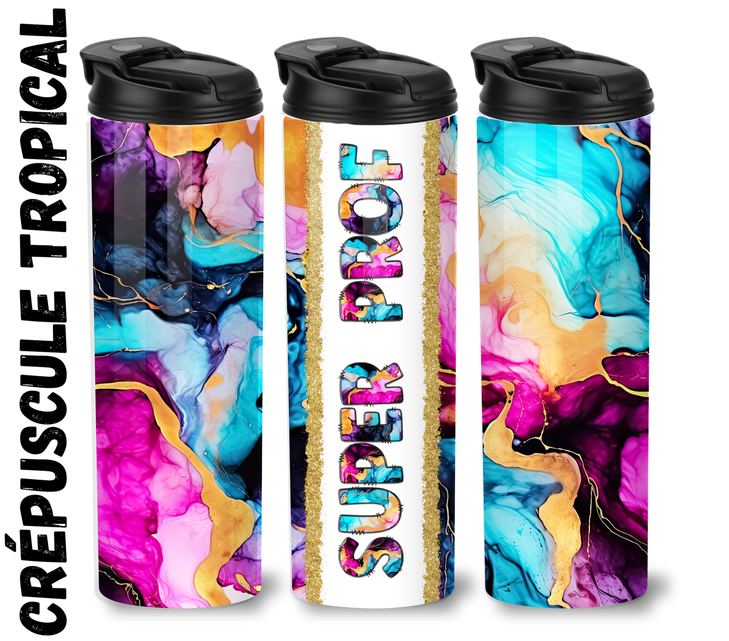 Ensemble Super Prof – Tumbler 20oz, Porte-clés et Étui à crayons assortis