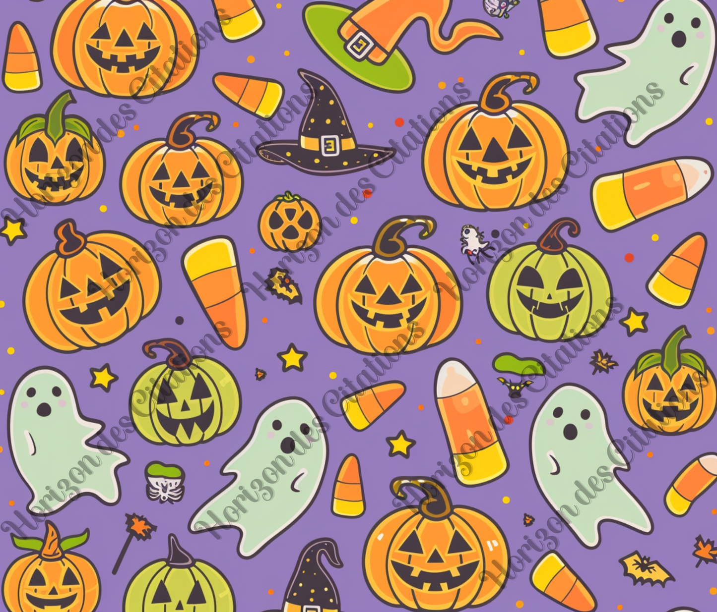 Tumbler 20oz - Halloween - Citrouilles & Bonbons