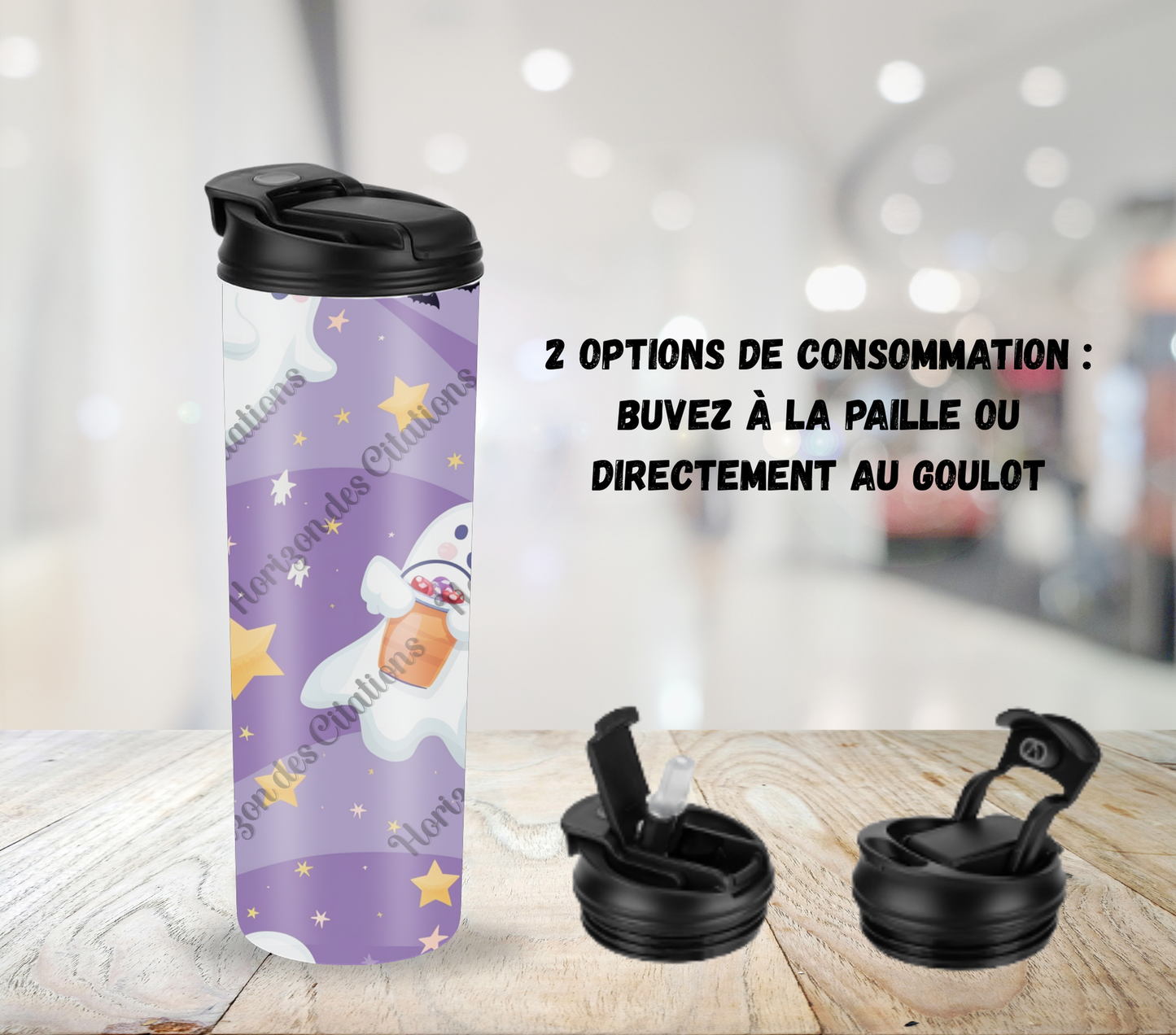 Tumbler 20oz - Halloween - Fantômes joyeux
