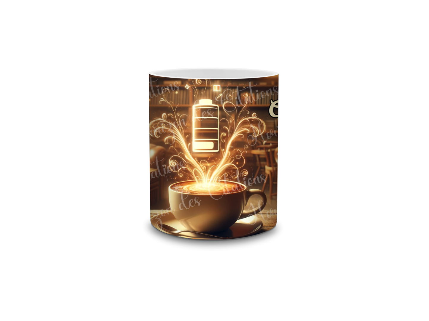 Tasse - 11oz - Humour - Café : Recharge en cours