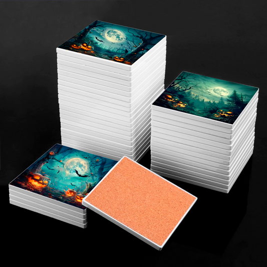 Sous Verre en céramique - Clair de Lune Hanté