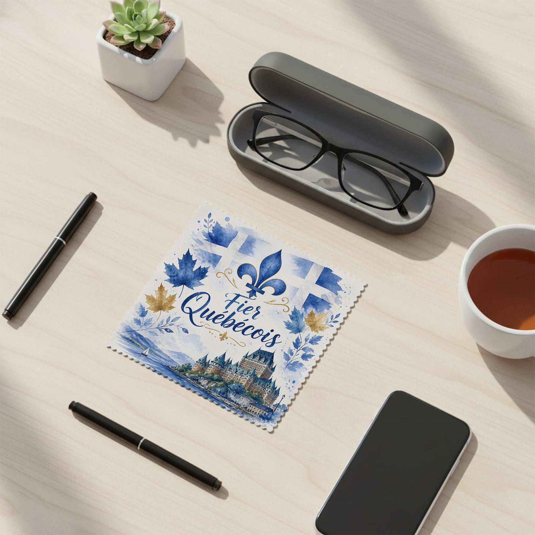 Lingette Microfibre pour lentilles - Fier Québecois