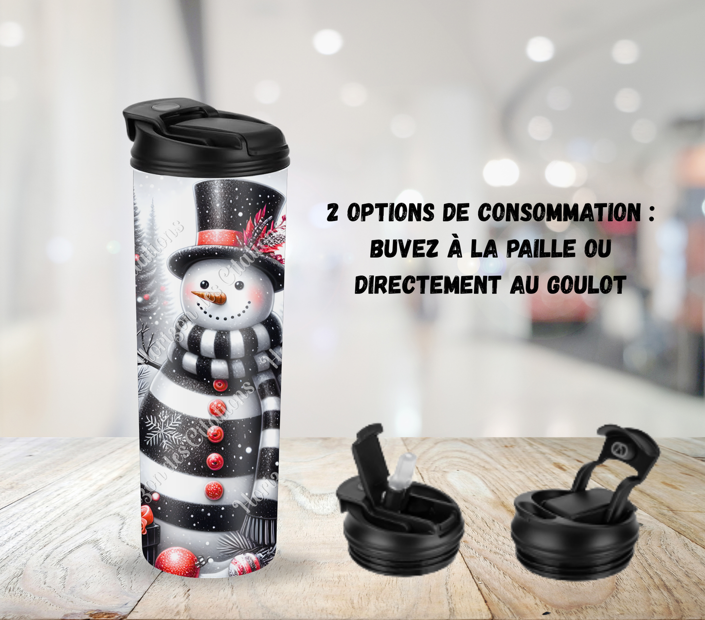 Tumbler 20oz - Noël - Bonhomme Chic