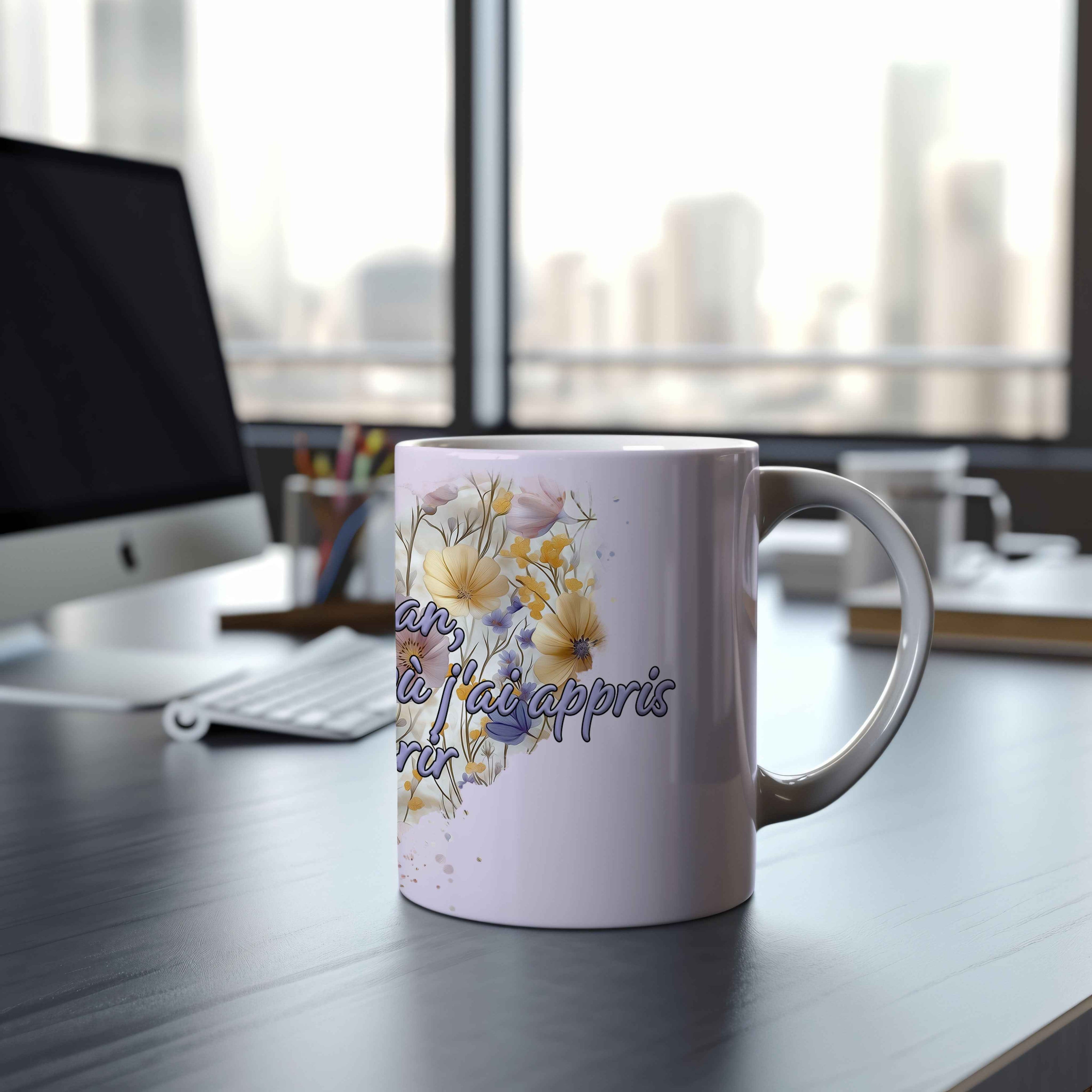 Tasse 11oz - Maman Citation Jardin