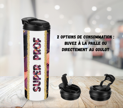 Ensemble Super Prof – Tumbler 20oz, Porte-clés et Étui à crayons assortis