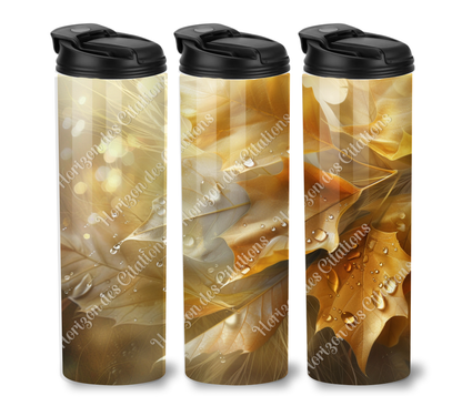 Tumbler 20oz - Automne - Feuilles Dorées