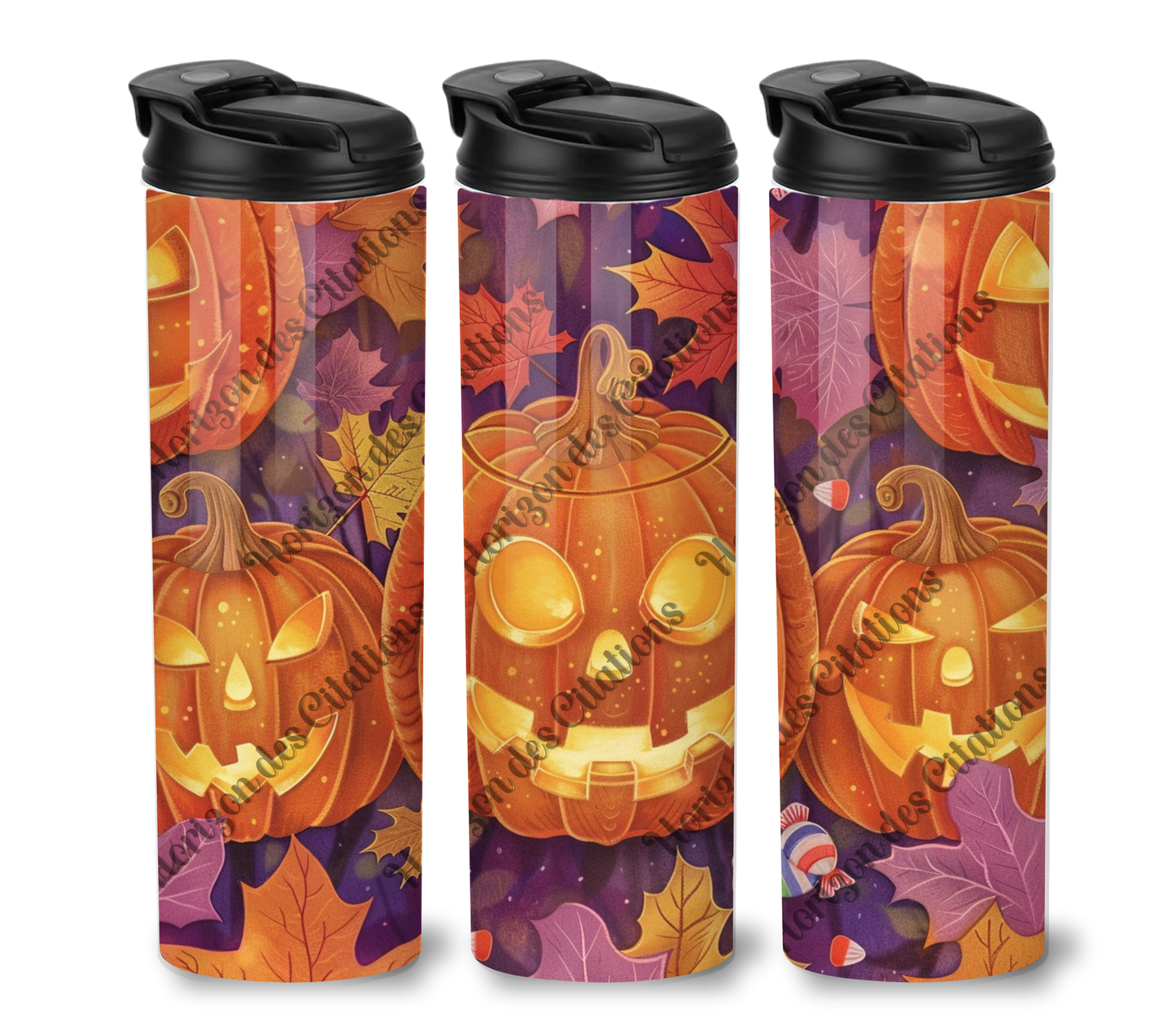 Tumbler 20oz - Halloween - Lanterne d’automne enchantée