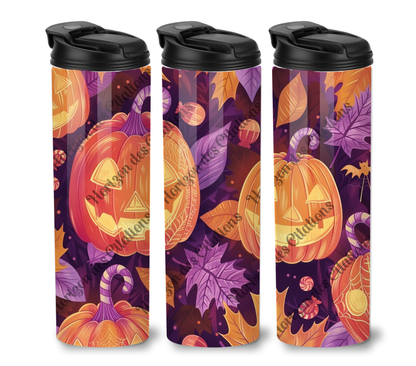 Tumbler 20oz - Halloween - Citrouilles & Feuilles