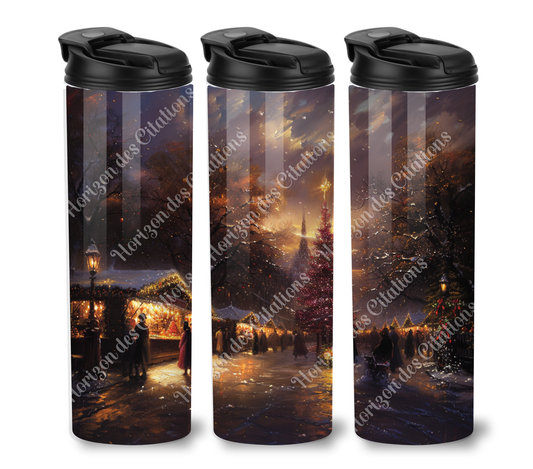 Tumbler 20oz - Noël - Marché de Noël