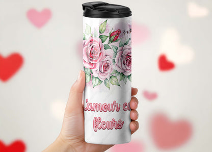 Tumbler 20oz (591ml) - St-Valentin - amour en Fleurs