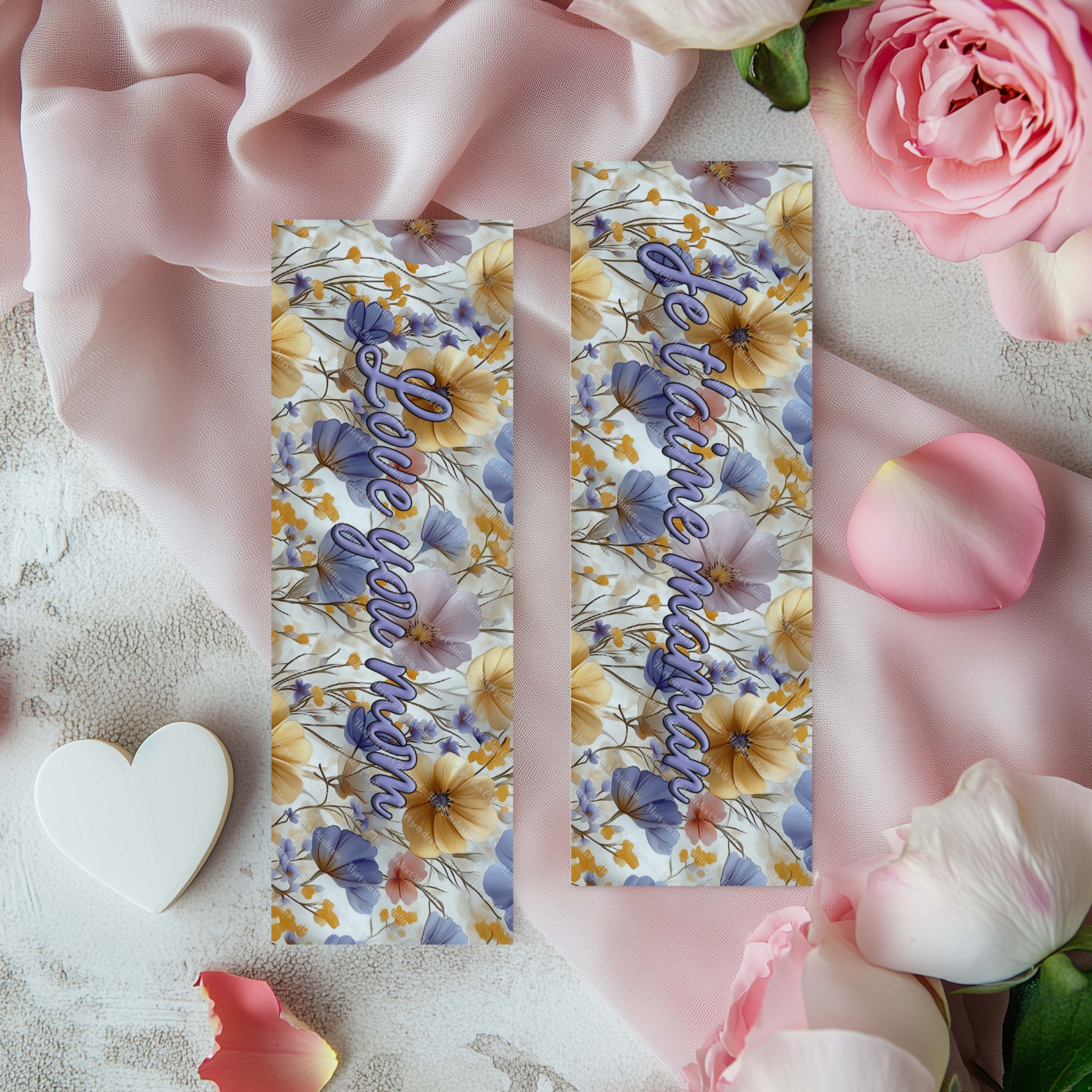 Marque-pages en aluminium - Maman citation 1