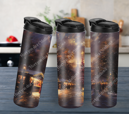 Tumbler 20oz - Noël - Marché de Noël