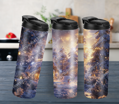 Tumbler 20oz - Noël - Refuge Enneigé
