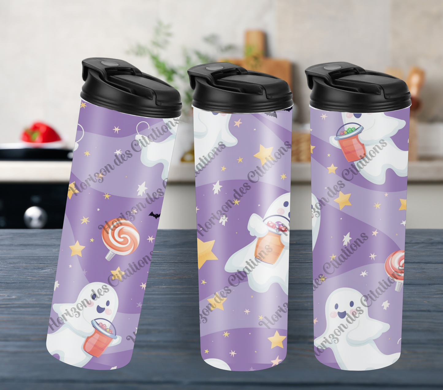 Tumbler 20oz - Halloween - Fantômes joyeux