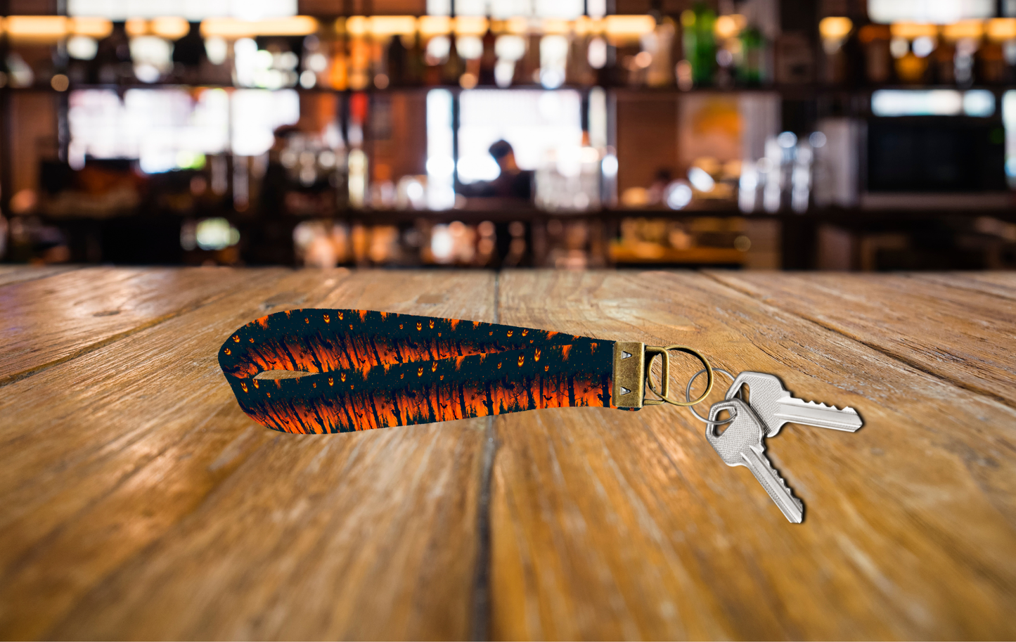 Porte Clés de poignet - Halloween - Forêt Hantée