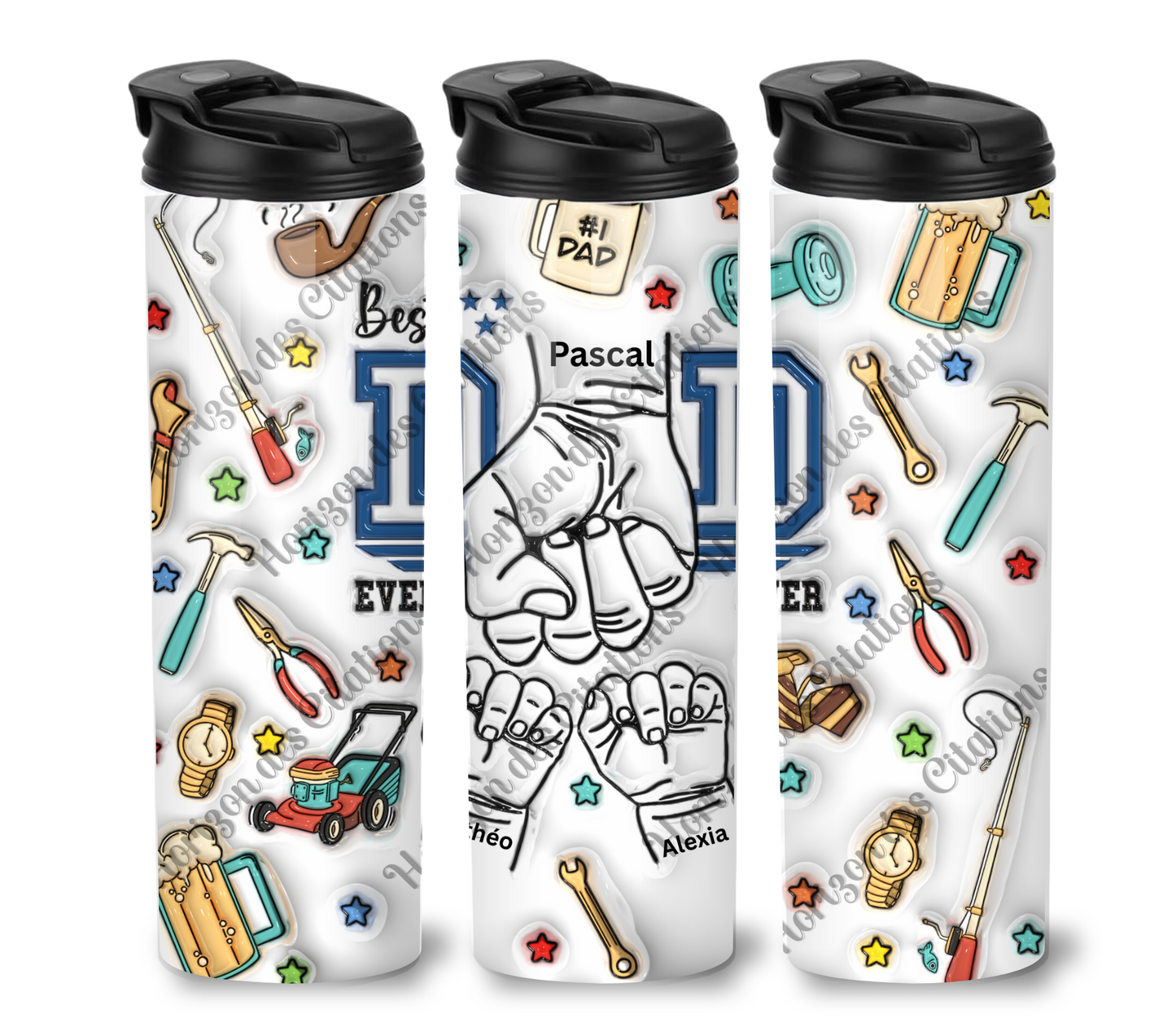 Tumbler 20oz - Fête des pères - Best Dad Ever Fist Bump