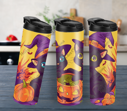 Tumbler 20oz - Halloween - Chatons Sorciers