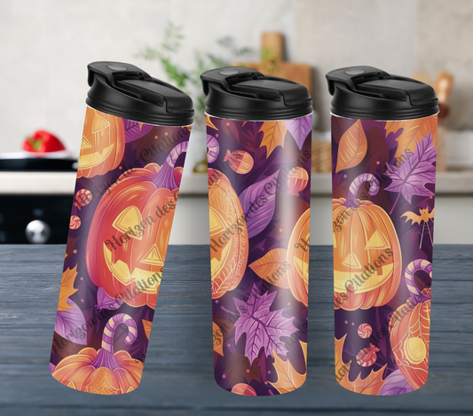 Tumbler 20oz - Halloween - Citrouilles & Feuilles