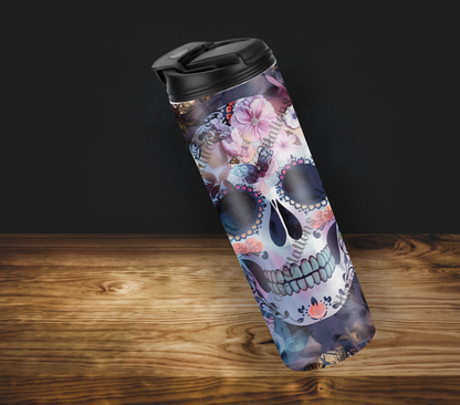 Tumbler 20oz - Halloween - Crâne floral