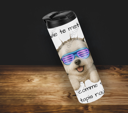 Tumbler 20oz - Quand la vie te met un mur ... avance comme si c’était un tapis rouge!