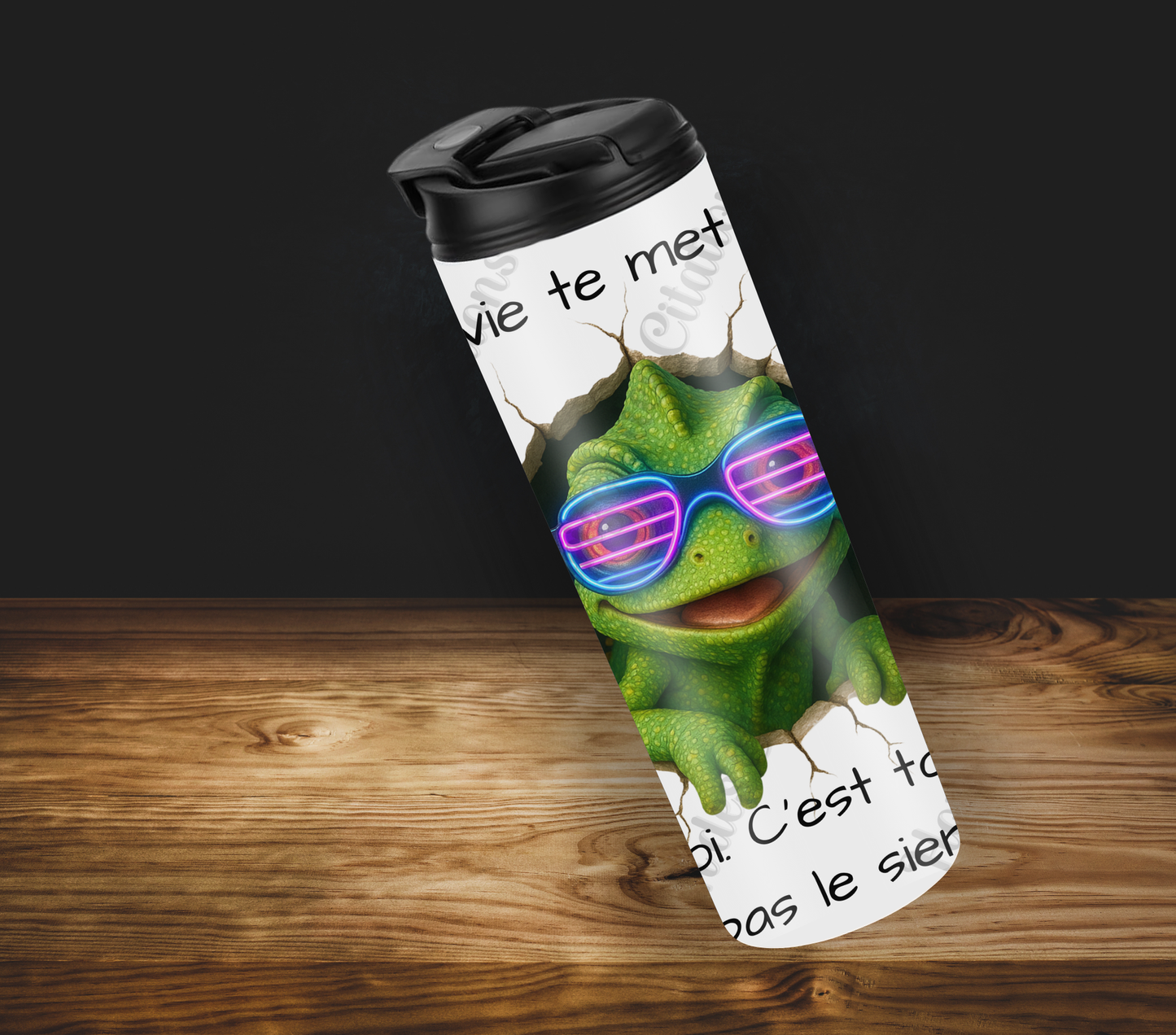 Tumbler 20oz - Quand la vie te met un mur ... adapte-toi. C’est ton pouvoir,  pas le sien!
