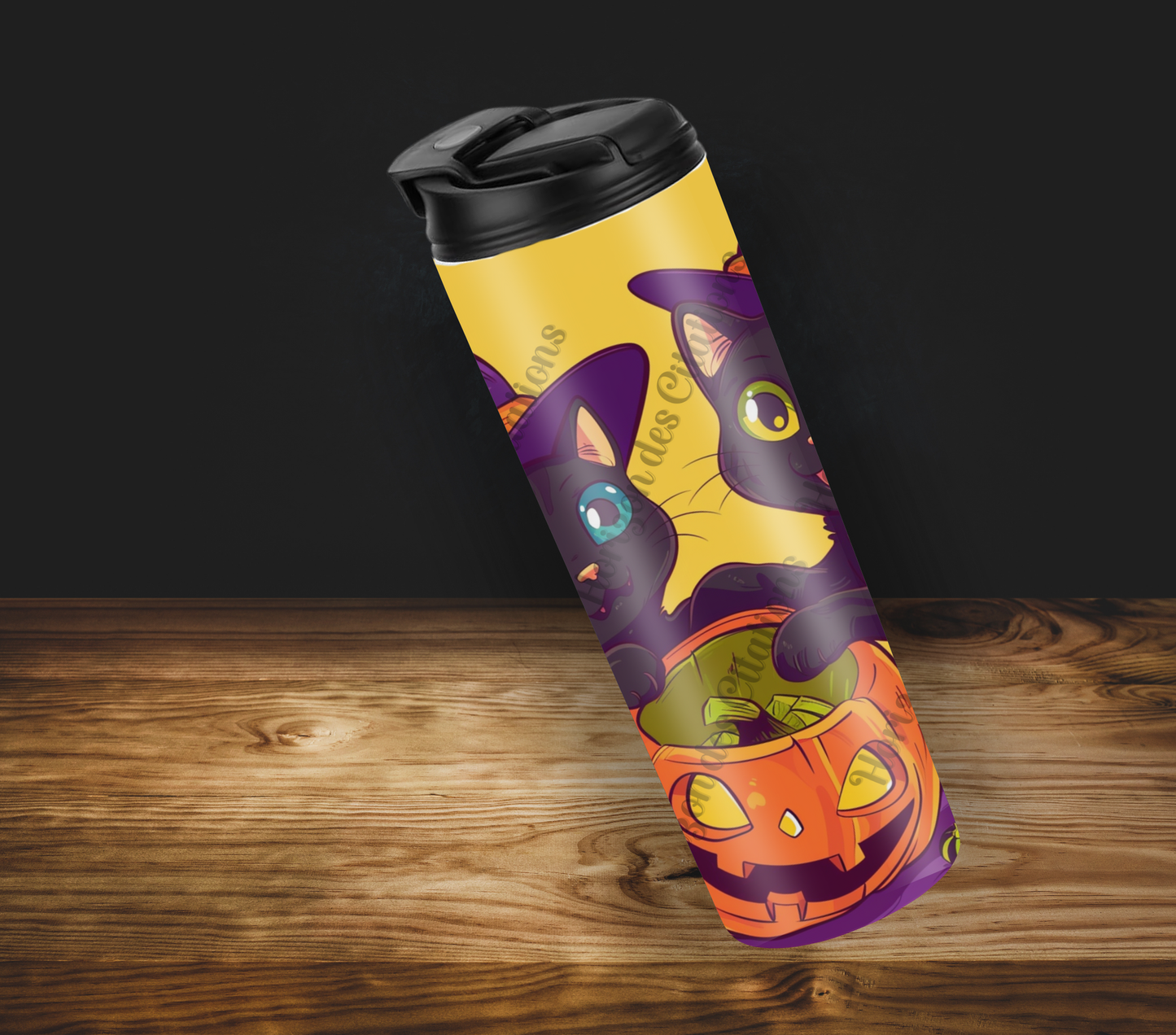 Tumbler 20oz - Halloween - Chatons Sorciers