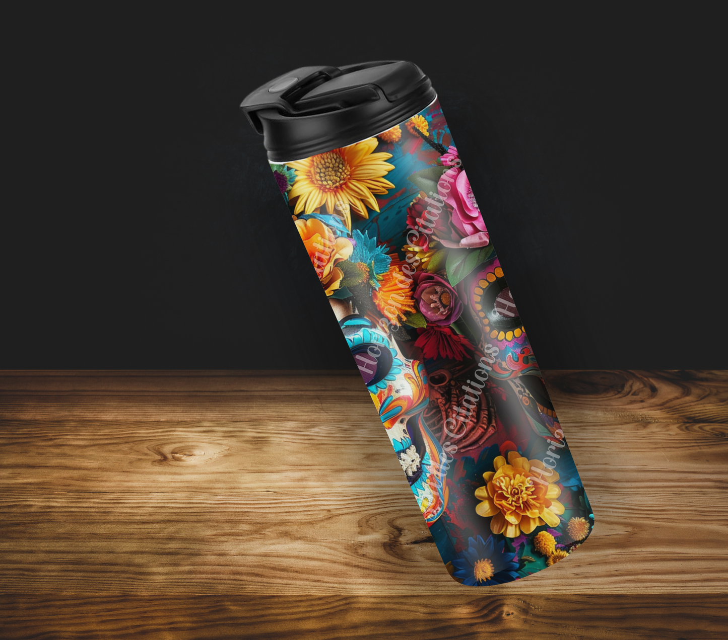 Tumbler 20oz - Halloween - Calavera Floral