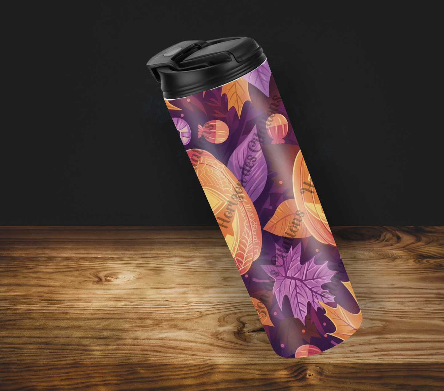Tumbler 20oz - Halloween - Citrouilles & Feuilles