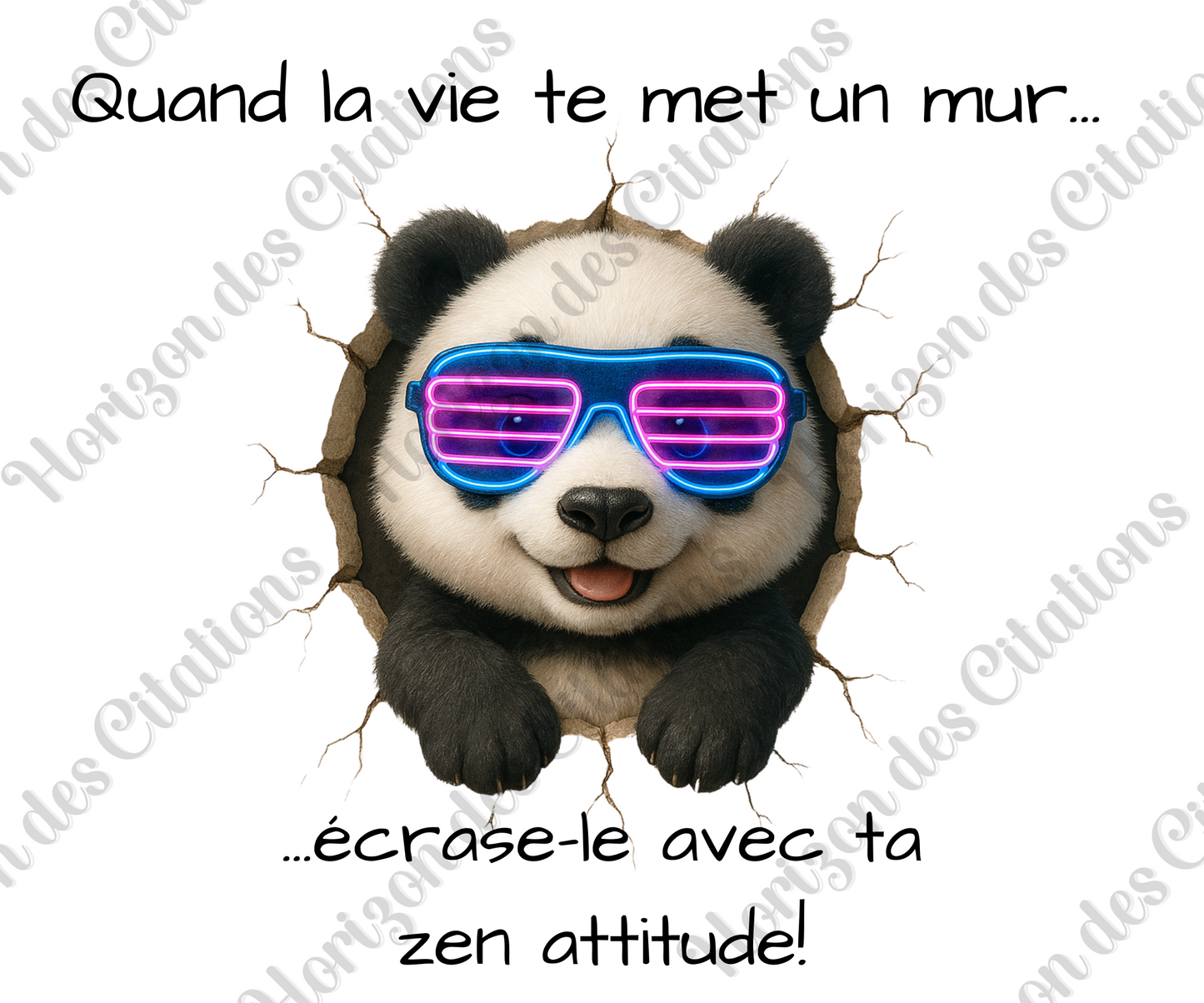 Tumbler 20oz - Quand la vie te met un mur ... écrase-le avec ta zen attitude!