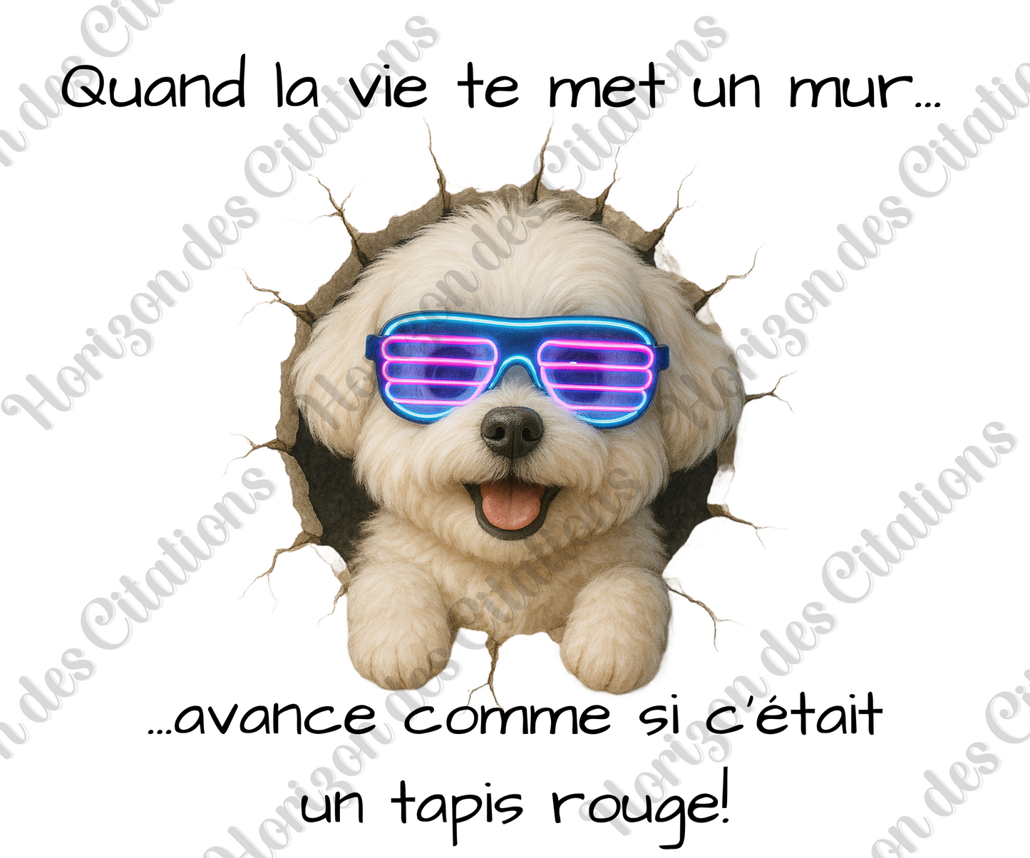 Tumbler 20oz - Quand la vie te met un mur ... avance comme si c’était un tapis rouge!