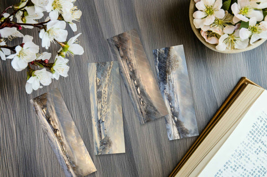 marque-pages en aluminium avec pompon - Hivers - Tableaux d'Hiver