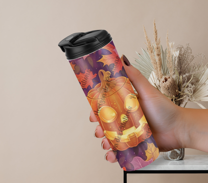 Tumbler 20oz - Halloween - Lanterne d’automne enchantée