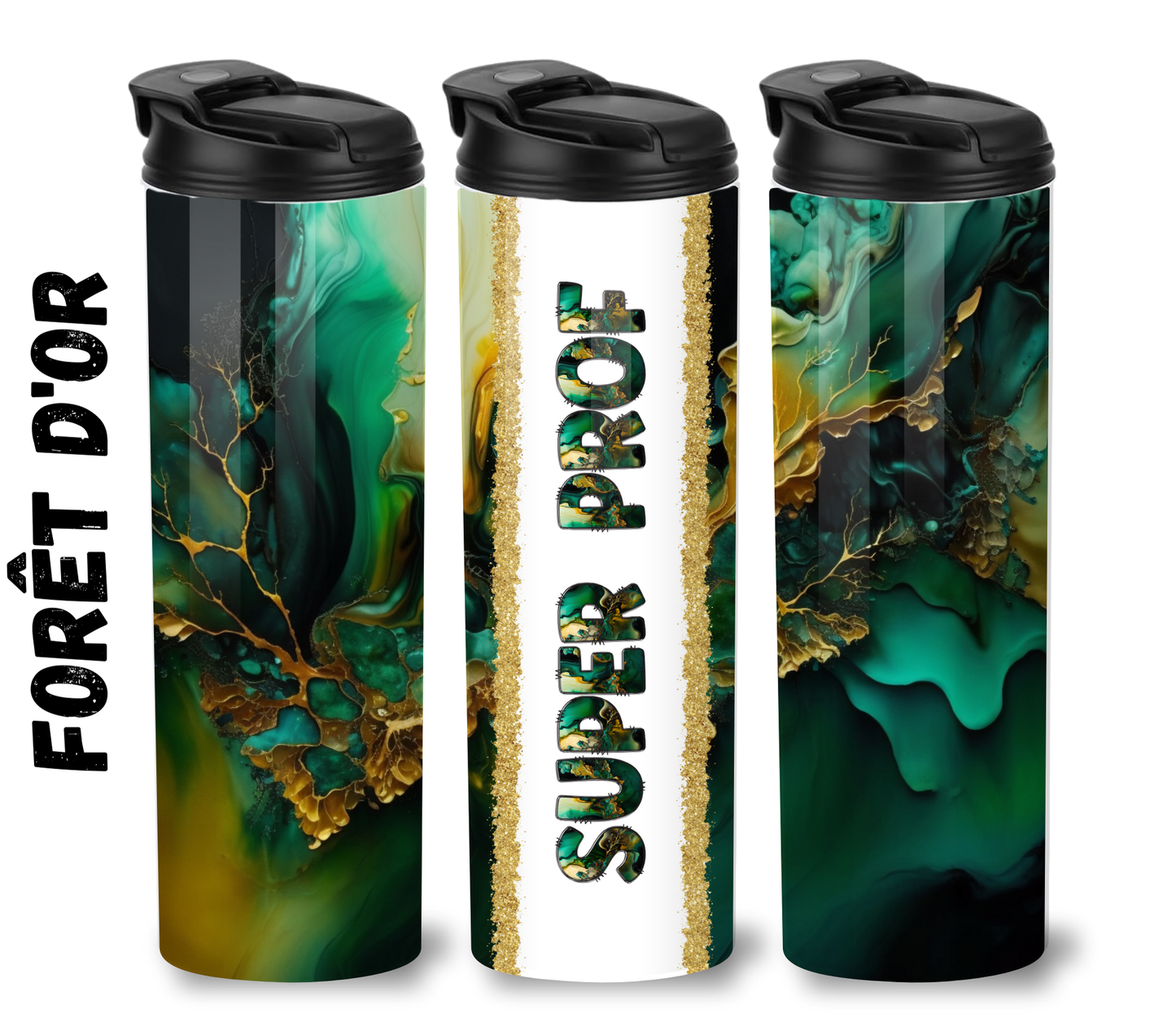 Ensemble Super Prof – Tumbler 20oz, Porte-clés et Étui à crayons assortis
