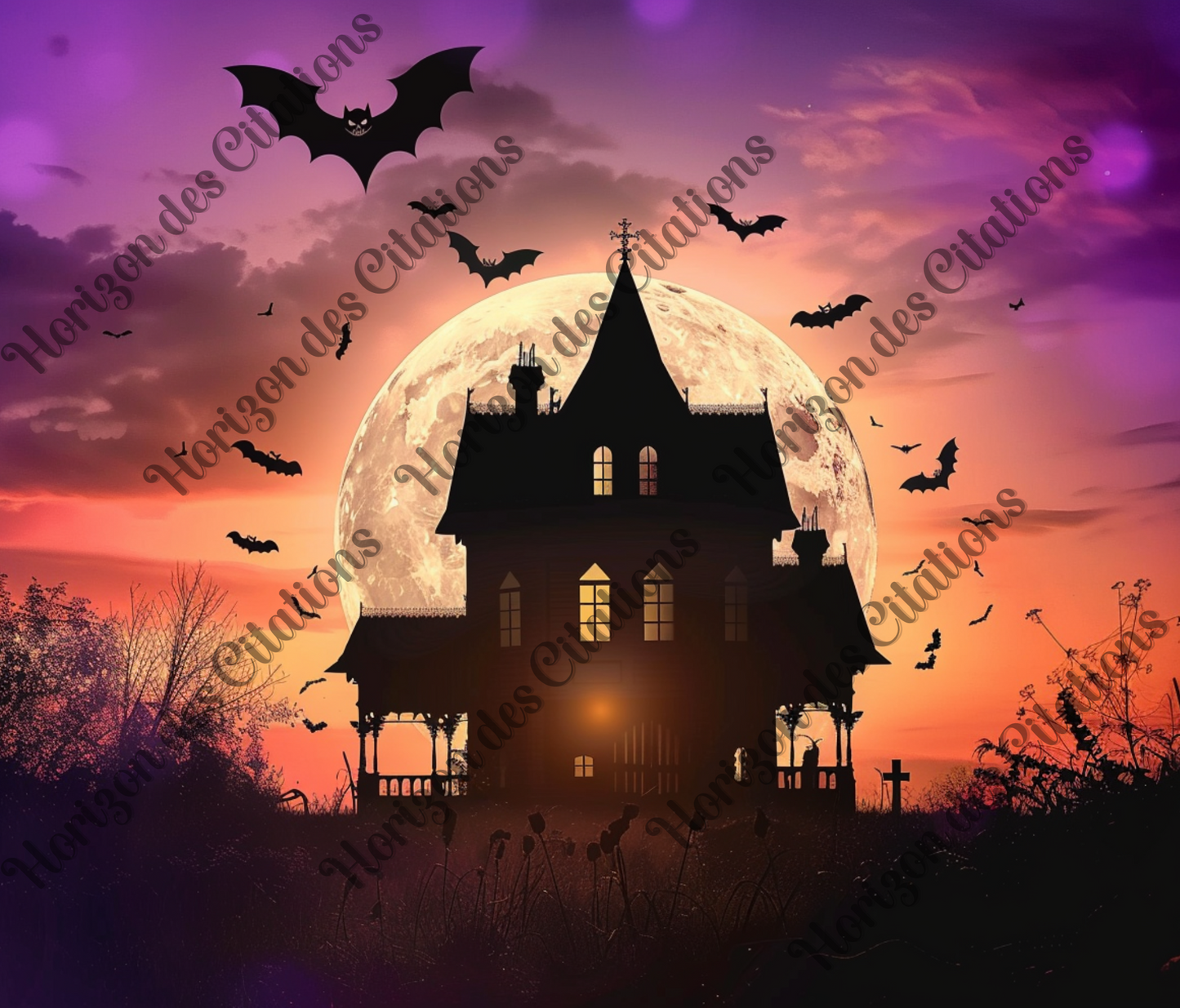 Tumbler 20oz - Halloween - Manoir Hanté