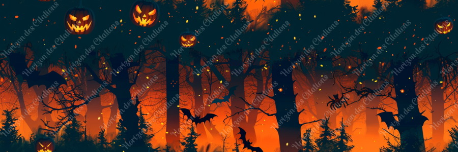 Porte Clés de poignet - Halloween - Forêt Hantée