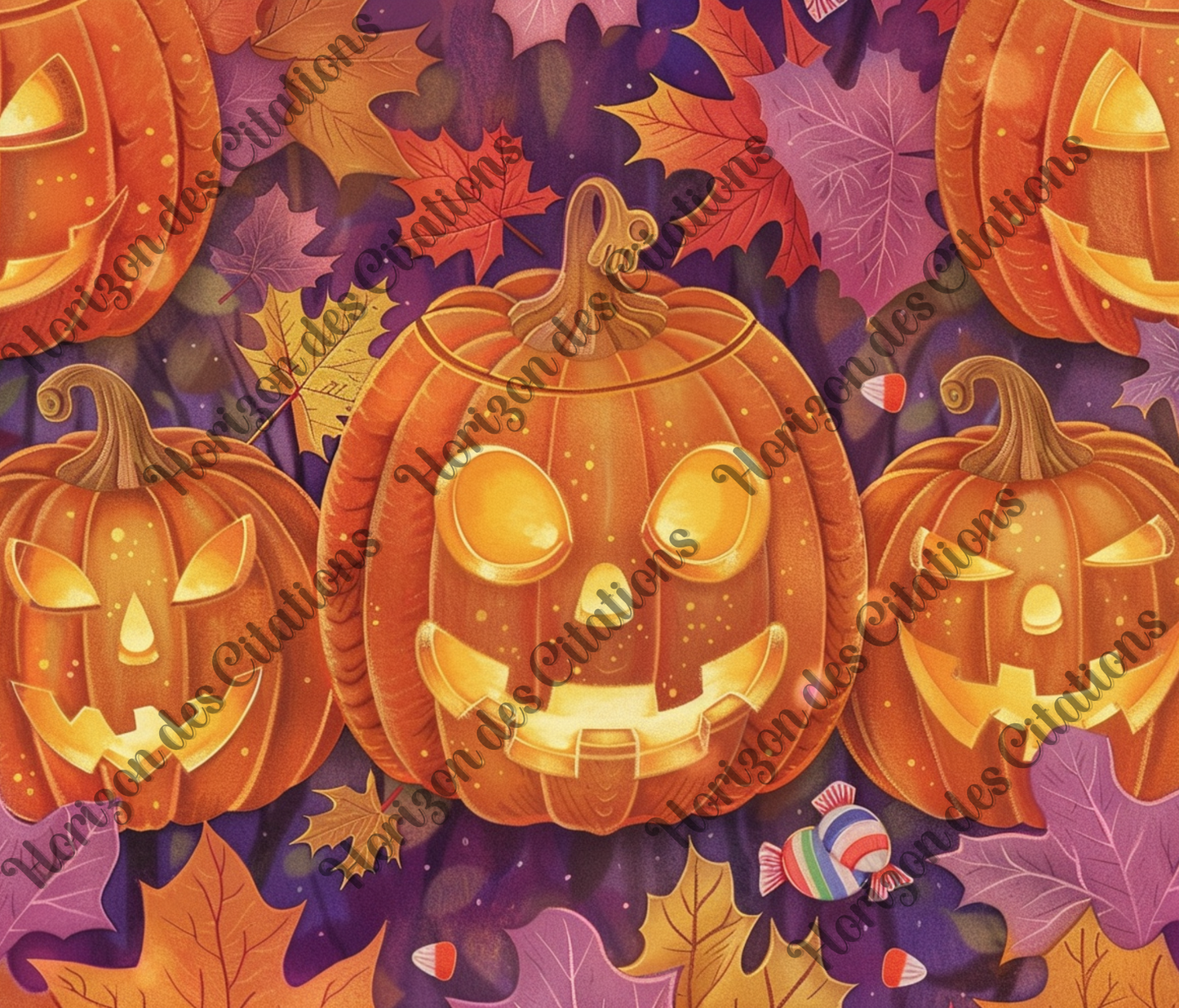 Tumbler 20oz - Halloween - Lanterne d’automne enchantée