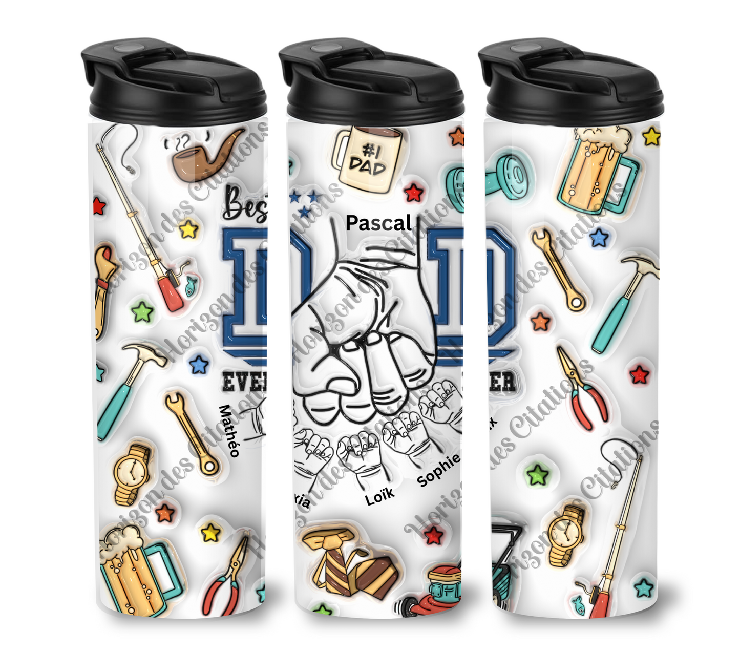 Tumbler 20oz - Fête des pères - Best Dad Ever Fist Bump