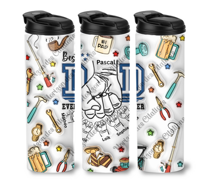Tumbler 20oz - Fête des pères - Best Dad Ever Fist Bump