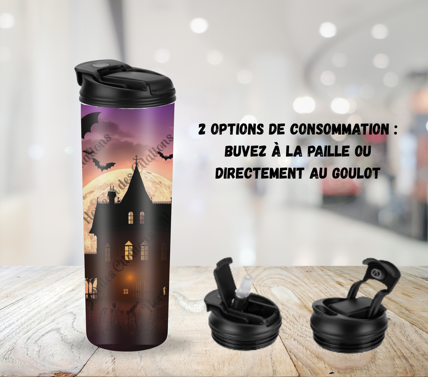 Tumbler 20oz - Halloween - Manoir Hanté