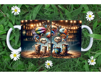 Tasse - 11oz - Humour - Le matin il faut me parler café