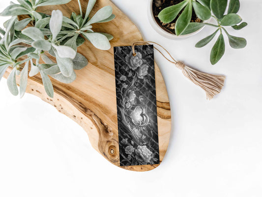 marque-pages en aluminium avec pompon - Valentin - Jardin d'Argent