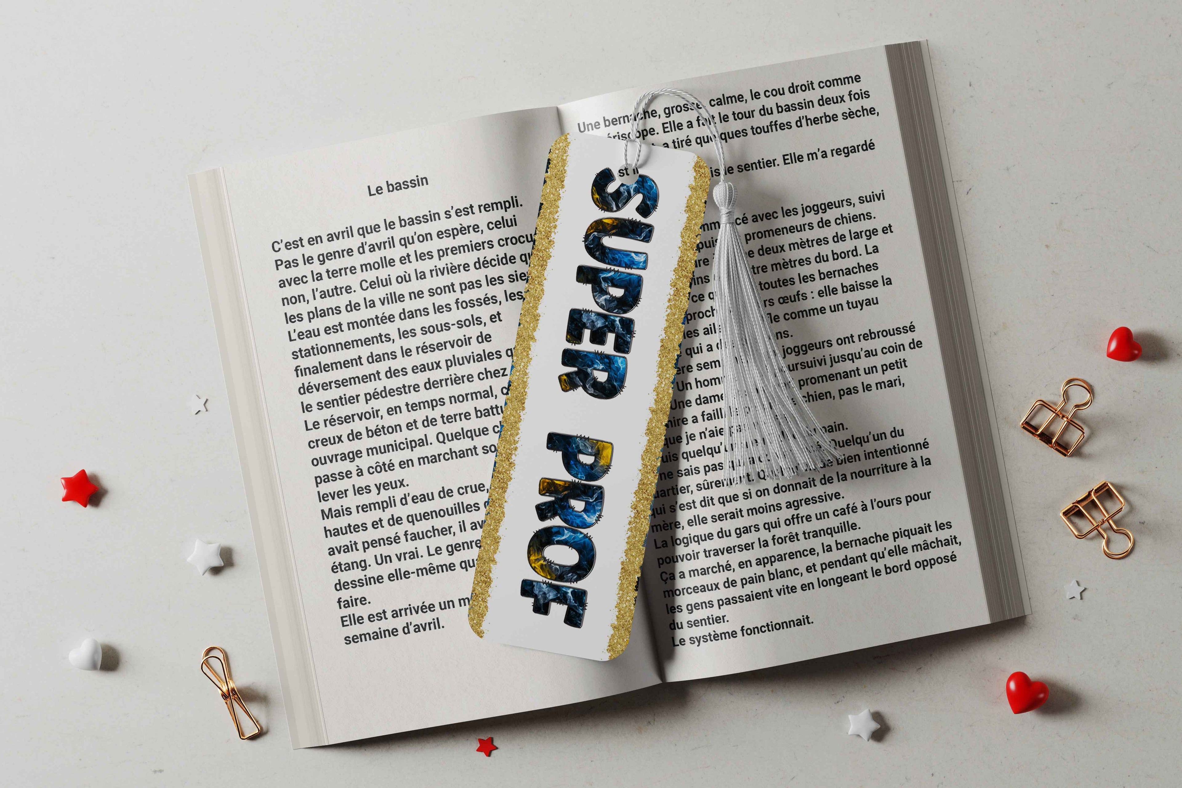 Marque-pages en aluminium - Super Prof