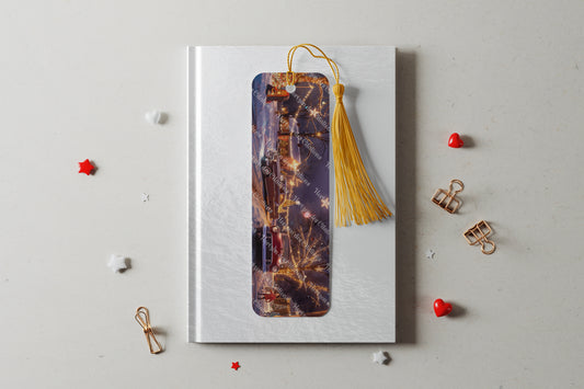 Ensemble de 4 signets en aluminium avec pompon - Noël - Noëls d'Antan