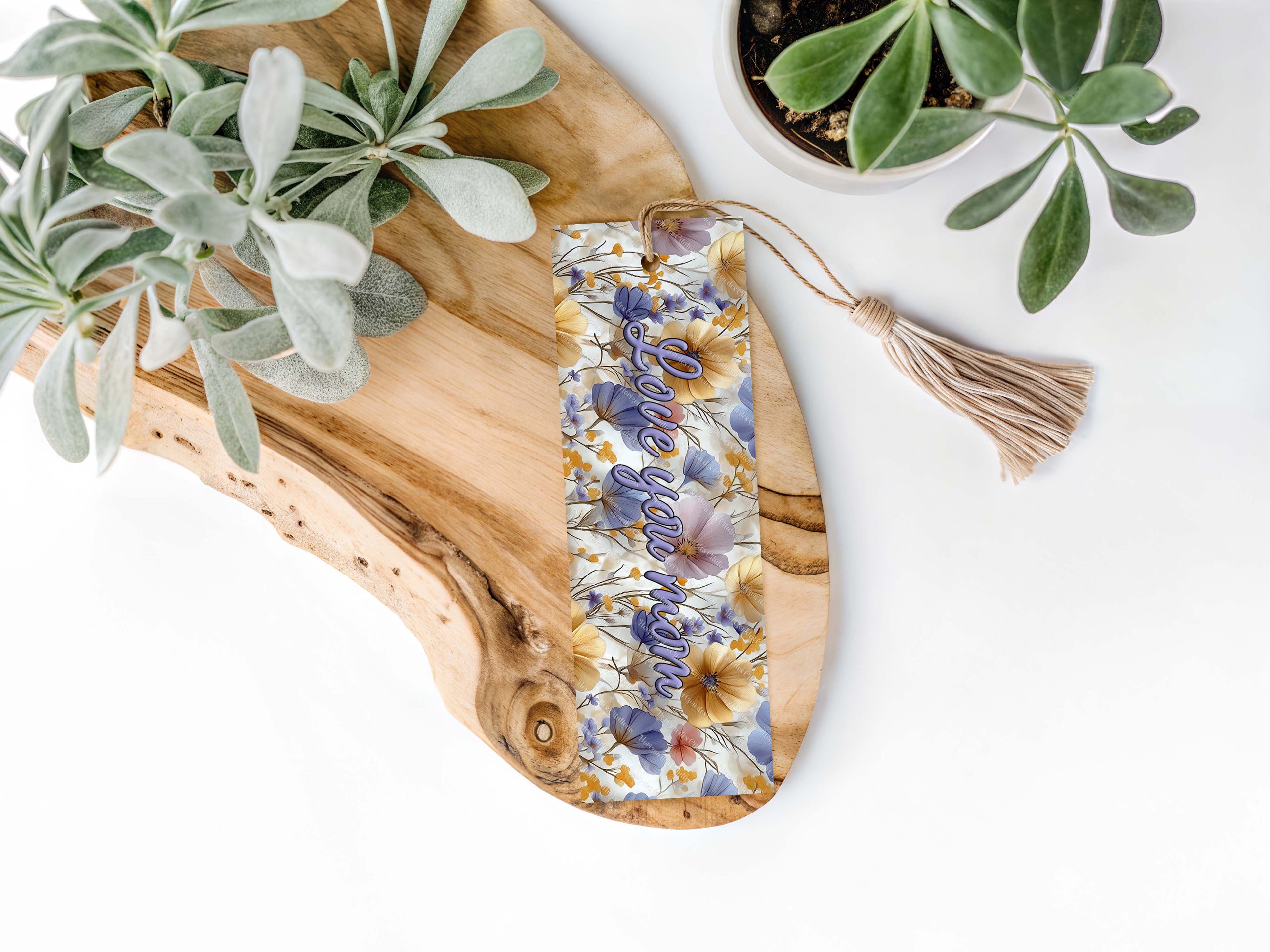 Marque-pages en aluminium - Maman citation 1