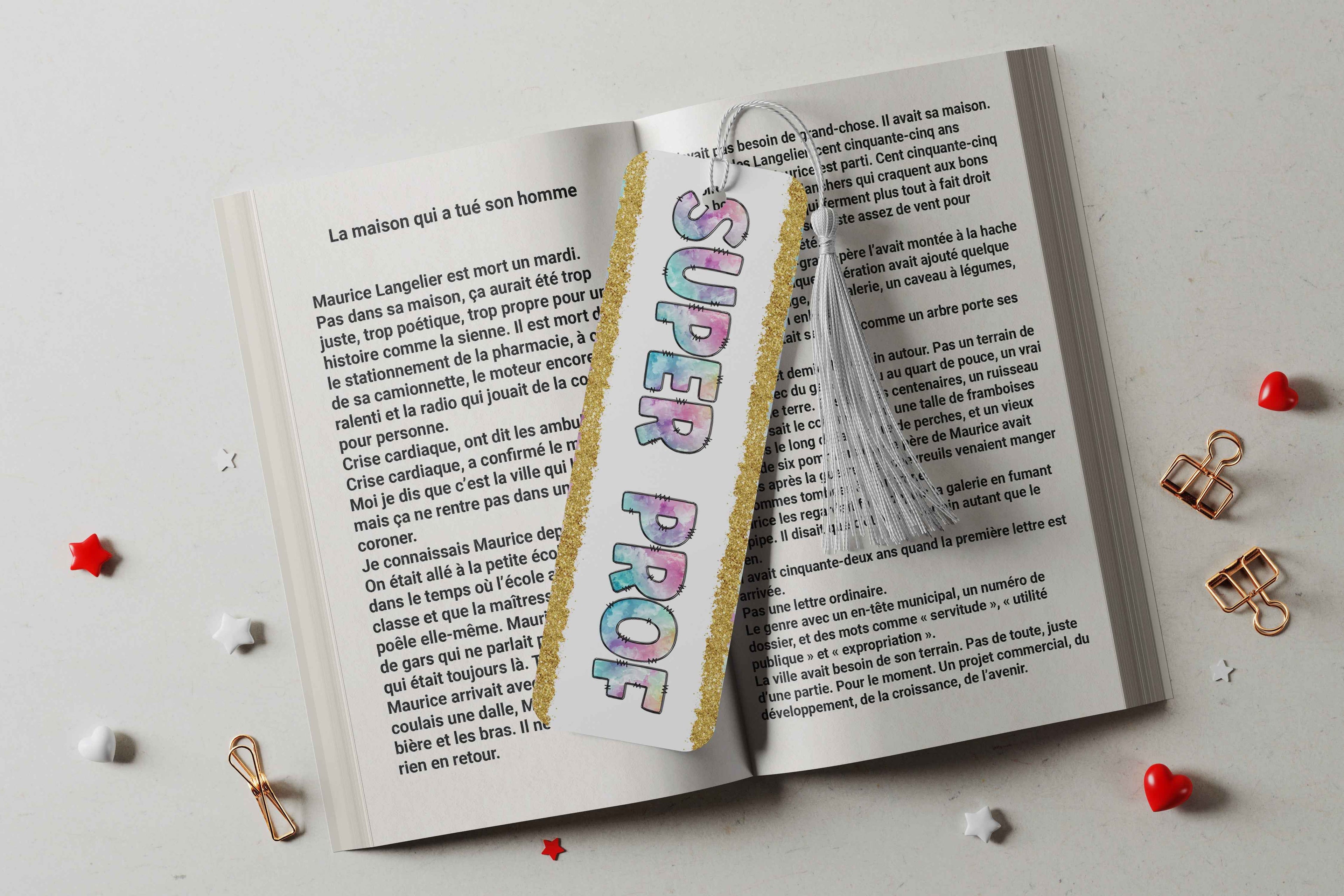 Marque-pages en aluminium - Super Prof
