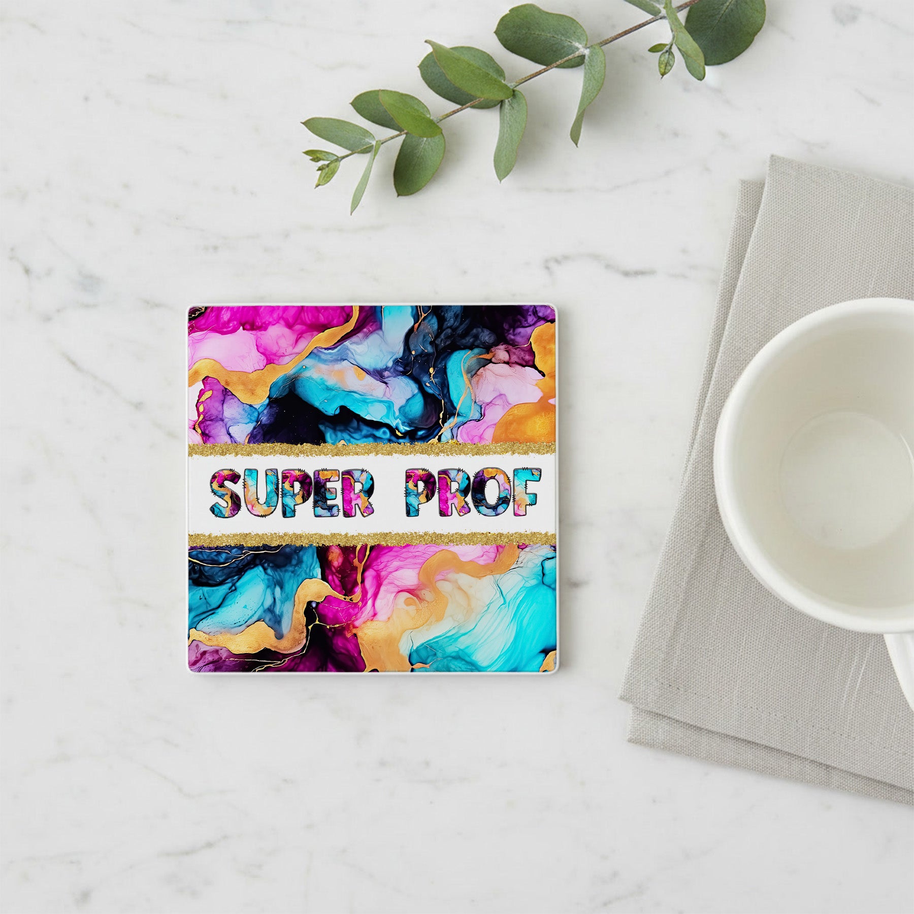 Dessous de verre 10x10 - Super Prof