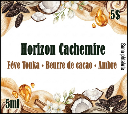 Fragrance pour Assainisseur d'air en feutre Horizon Cachemire - 5ml