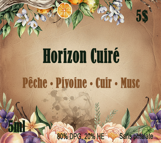 Fragrance pour Assainisseur d'air en feutre Horizon Cuiré - 5ml