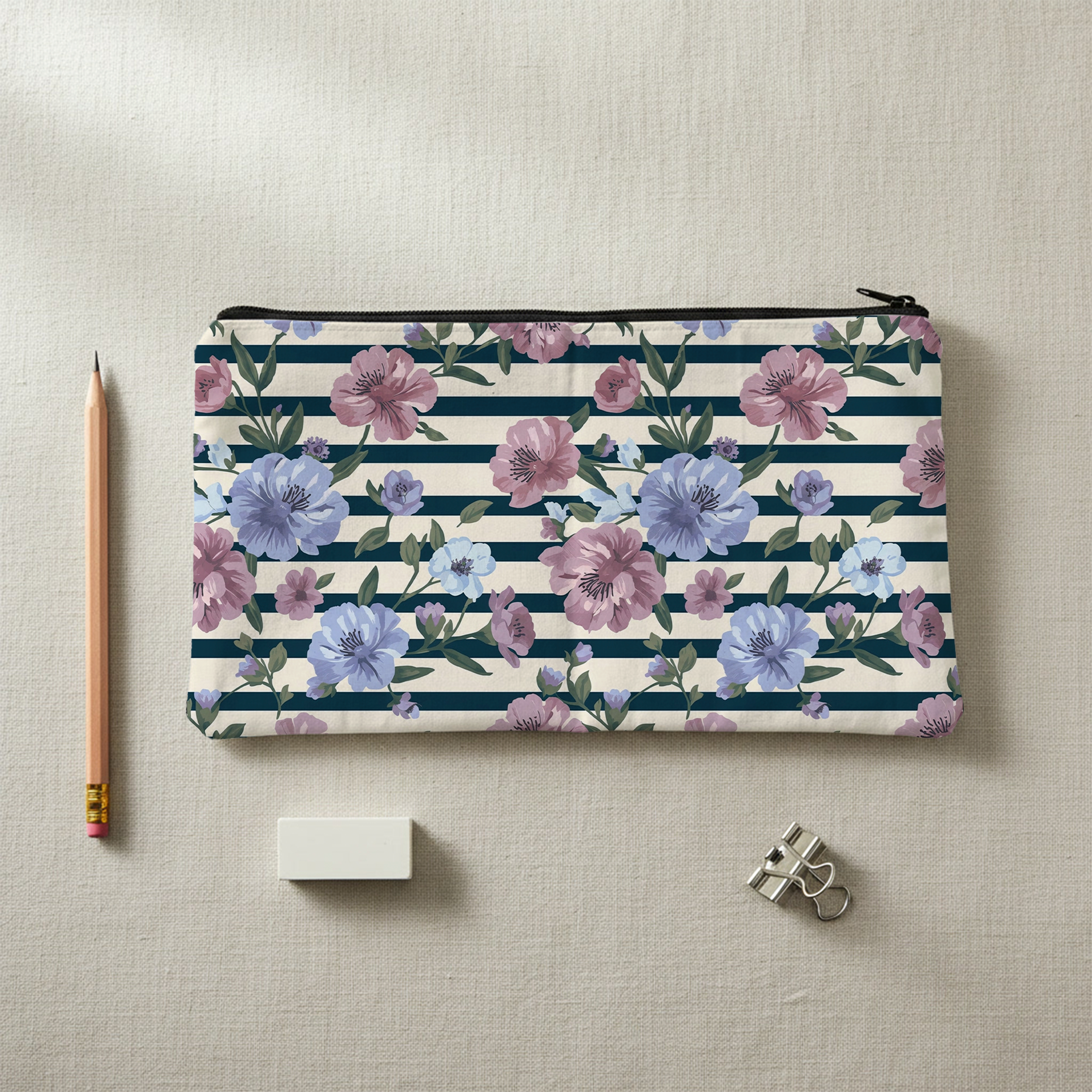 Étui polyvalent – Fleurs Marines